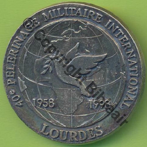 40e PMI 1998 LOURDES  MARTINEAU SAUMUR Griffes et butees Dos scintillant Src.Y.GENTY 4Eur(x2) 